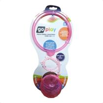 Pula Corda Giratoria - Go Play Spin Balls - Com Luz Led Rosa MULTIKIDS