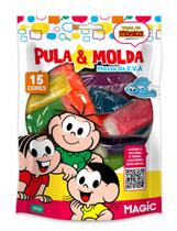 Pula e molda (massa de eva) 150g turma da monica Pula e molda (massa de eva) 150g turma da monica