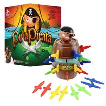 Pula Pirata Brinquedo Barril Pirata Jogo Mesa Infantil Estrela
