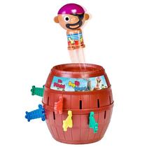 PULA PIRATA Jogo Barril Pula Pula Médio 13x9cm brinquedo infantil criança menino menina adulto diversão interativo ludico