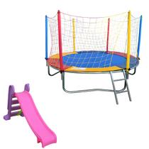 Pula Pula Cama Elástica 2,30 Escorregador Médio Infantil