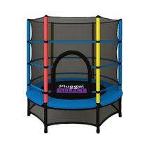 Pula Pula Cama Elástica Trampolim Infantil 1,55M 80Kg C/Rede