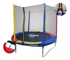 Pula Pula com Proteção 1,83m Cama Elástica Premium para Crianças Perfeito para o Quintal