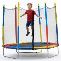 Pula Pula Infantil 1,8m Cama Elástica C/ Fechamento Zíper