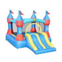 Pula Pula Inflável Castelo Com Escorregador Duplo 4,00 x 3,15 x 2,30m Com Motor 110v ou 220v