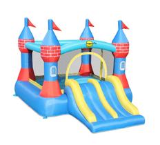 Pula Pula Inflável Castelo Com Escorregador Duplo Motor 110v