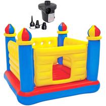 Pula pula inflável intex infantil + bomba de ar elétrica