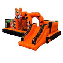 Pula Pula Inflavel Multiplay Tigrão com Escorrega e Piscina Pula Pula Inflavel Multiplay Tigrão com Escorrega e Piscina