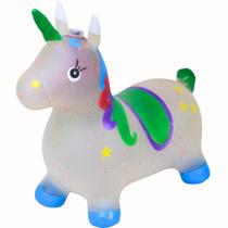 Pula Pula Unicórnio Musical de Borracha Upa Upa C/ Som e Luz - Castela