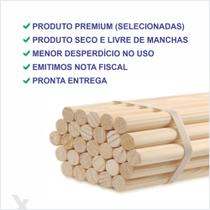 Puleiro Bastão De Madeira Pinus 10 Unidades 75cm X 16mm Puleiro Bastão De Madeira Pinus 10 Unidades 75cm X 16mm
