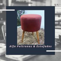 Pulf vermelho Suede