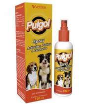 Pulgol spray antipulgas piolhos e carrapatos para cães 120ml