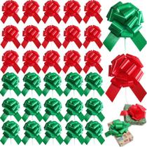 Pull Bows LHMTFCYY 48 peças de 15 cm, arcos de presente vermelhos e verdes Pull Bows LHMTFCYY 48 peças de 15 cm, arcos de presente vermelhos e verdes