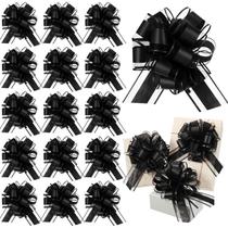 Pull Bows WILLBOND, 20 peças, embrulho de presente preto de 15 cm Pull Bows WILLBOND, 20 peças, embrulho de presente preto de 15 cm