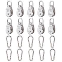 Pulley Block Cadbibe M15 304 em aço inoxidável com gancho de mola x10 Pulley Block Cadbibe M15 304 em aço inoxidável com gancho de mola x10
