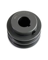 Pulley Sheave QWORK 2AK2578 Double Groove 2,55" OD em ferro fundido