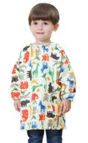 Pulôver Art Smock de manga comprida impermeável para crianças amarelo 3-4T