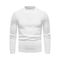 Pulôver Masculino de Veludo para Inverno - Suéter Quente de Malha Slim Fit