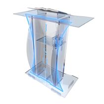 Pulpito Acrilico Resistente Bonito 8mm Led e Gravação para Igreja para Empresa