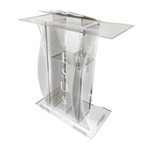 Pulpito Acrilico Resistente Bonito 8mm Led e Gravação para Igreja para Empresa