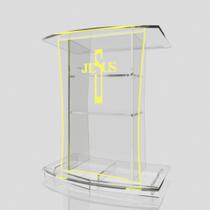 Púlpito Bonito Resistente com Led, Gravação Igreja e Empresas