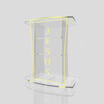 Púlpito Bonito Resistente com Led, Gravação Igreja e Empresas