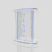 Púlpito Bonito Resistente com Led, Gravação Igreja e Empresas