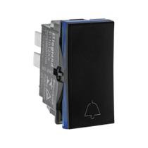 Pulsador Campainha 2a 250v B.automatico 1m Preta 611012pt