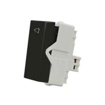 Pulsador Interruptor Campainha Tecla 10a Ebony Sleek Preto