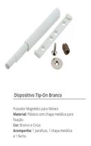 Pulsador Magnético (tip On) Portas E Gavetas Branco 04 Peças Pulsador Magnético (tip On) Portas E Gavetas Branco 04 Peças
