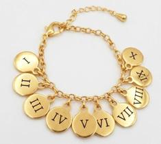 Pulseira 10 mandamentos banhada a ouro 18k Pulseira 10 mandamentos banhada a ouro 18k