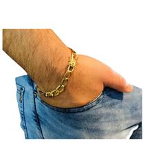 Pulseira 10mm de mueda antiga elos soldados