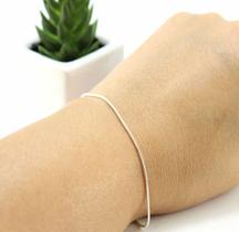 Pulseira 17cm Prata Legitima 925 Fina Rabo De Rato Pulseira 17cm Prata Legitima 925 Fina Rabo De Rato