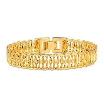 Pulseira 19cm Folheada A Ouro Feminino Pulseira 19cm Folheada A Ouro Feminino