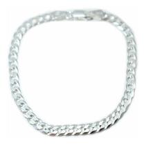 Pulseira 19cm Prata Legitima 925 Grumet 5 Mm