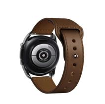 Pulseira 20mm e 22mm Couro Natural para Relógio e Smartwatch