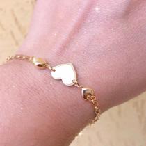 Pulseira 3 Corações - Banho Ouro 18k