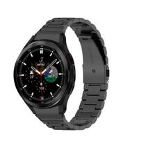Pulseira 3 Elos Metal Gomada Para Galaxy Watch 4 42mm/ 46mm Pulseira 3 Elos Metal Gomada Para Galaxy Watch 4 42mm/ 46mm