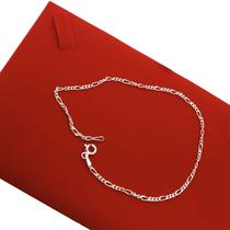 Pulseira 3X1 Fio 050 21cm Masculina Prata 925 Legítima Joia Pulseira 3X1 Fio 050 21cm Masculina Prata 925 Legítima Joia