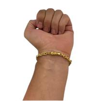 Pulseira 5 milímetros Banhado A Ouro Elos soldados Pulseira 5 milímetros Banhado A Ouro Elos soldados