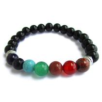 Pulseira 7 Chakras 8mm - Ônix Pulseira 7 Chakras 8mm - Ônix
