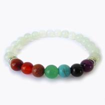 Pulseira 7 Chakras 8mm - Opalina Pulseira 7 Chakras 8mm - Opalina