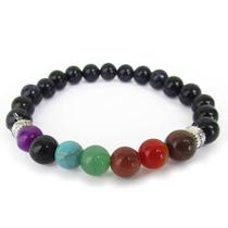 Pulseira 7 Chakras 8mm - Pedra Estrela