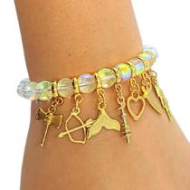 Pulseira 7 Linhas da Umbanda Cristal Liso