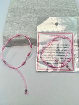 Pulseira 7 Nós Rosa - Acessório Espiritual Regulável - 01 Unidade Pulseira 7 Nós Rosa - Acessório Espiritual Regulável - 01 Unidade