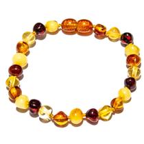 Pulseira acima de 20cm Âmbar Báltico Misto Polido Pulseira acima de 20cm Âmbar Báltico Misto Polido