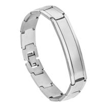 Pulseira Aço Chapa Abaulada 12mm