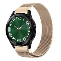 Pulseira Aço Fecho Magnético Para Galaxy Watch6 Classic 47Mm