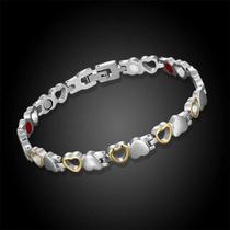Pulseira Aço inoxidável 316L Magnética 4 Elementos Ajustável