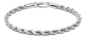 Pulseira Aço Inoxidável 316l Masculina Tamanho 22cm 3mm